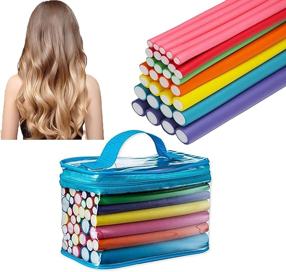 42pack 7" Flexible Curling Rods Hair Curlers Roller, Curling Rods, Hair FlexiRods Curlers