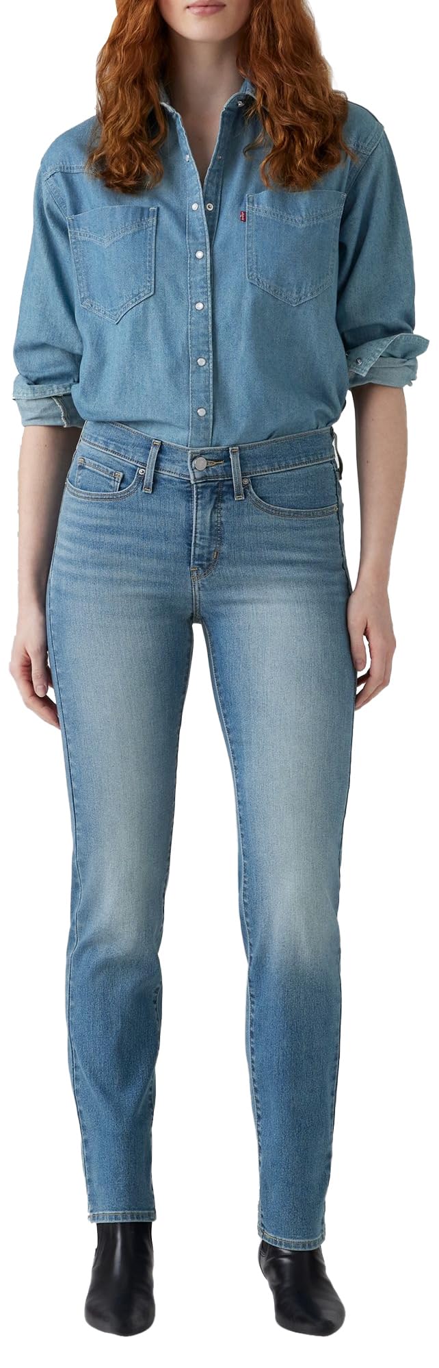 Levi's 314 Shaping Straight Eternal Indigo Mid, Eternal Indigo Mid, 33W x 32L