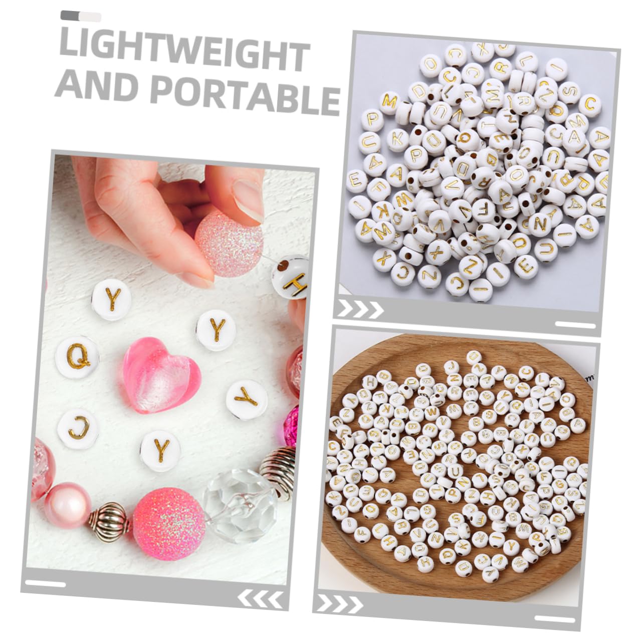 Operitacx 4000piezas Abalorios De Acrílico Letras Para Joyería Perfectos Para Pulseras Collares y Accesorios De Manualidades