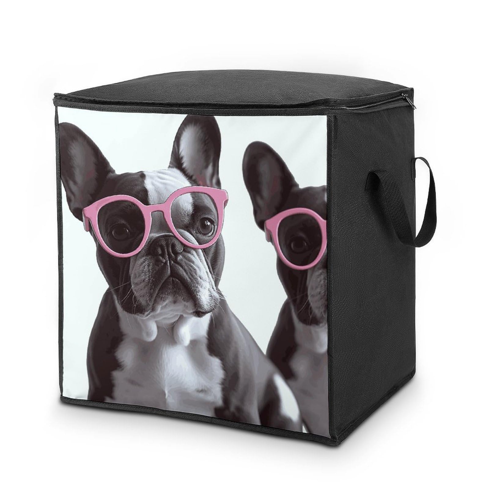Boîte de rangement bouledogue rose pour vêtements : rangez enfin vos couvertures