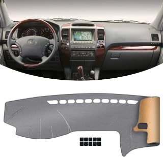 Dashboard Cover Dash Mat Fit for 2009-2003 Le-xus GX GX470 (for Left Hand Drive),Car Dash Board Mat Anti-Glare Carpet,Non-Slip Pad Sunshield Protector (Grey)