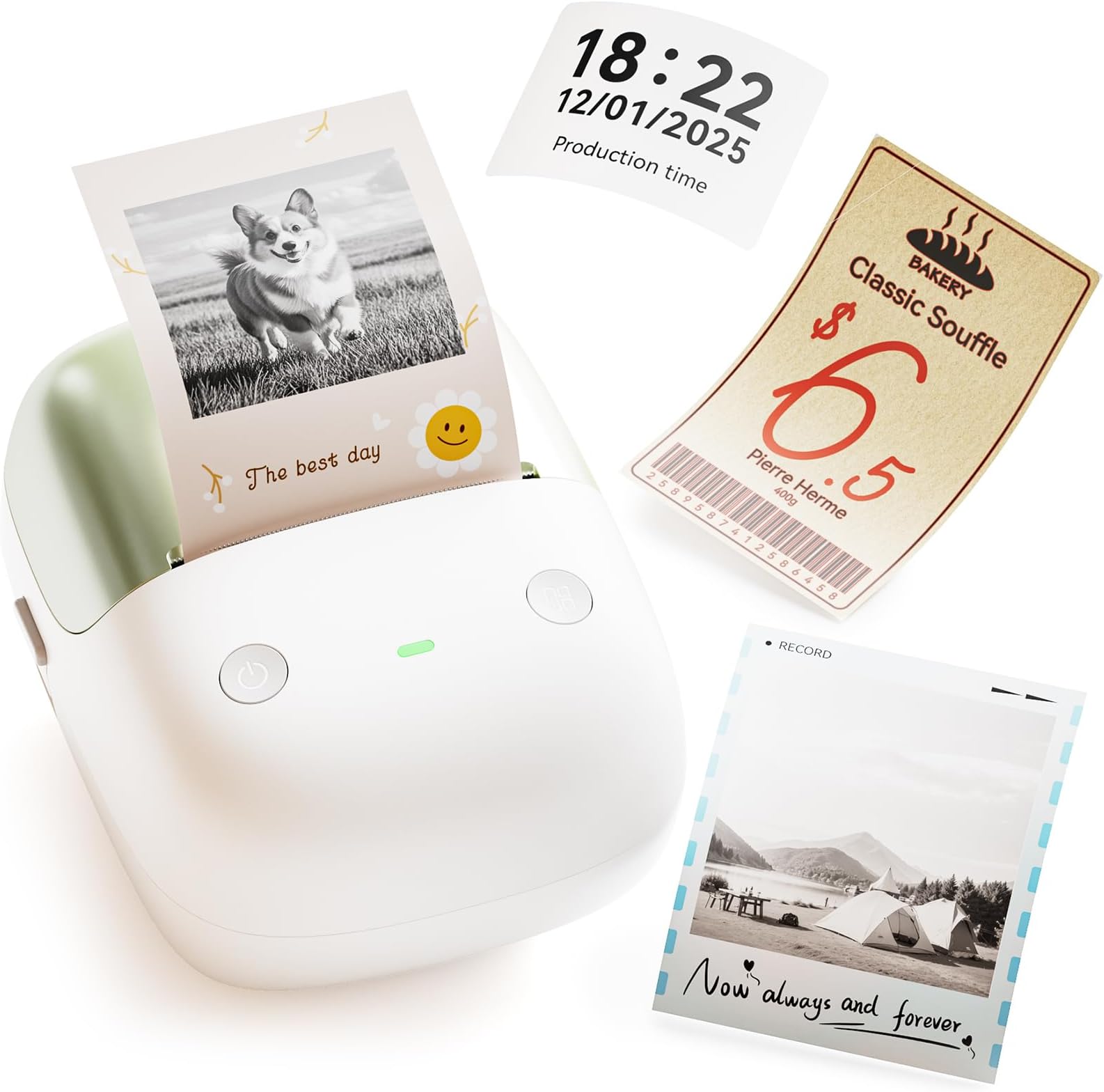 NIIMBOT B2 Pro Label Maker Machine, 300 DPI High Definition, Portable Thermal Label Printer with Fun APP for Photos, Scrapbook, Home,School Oragnization (Apple Green)