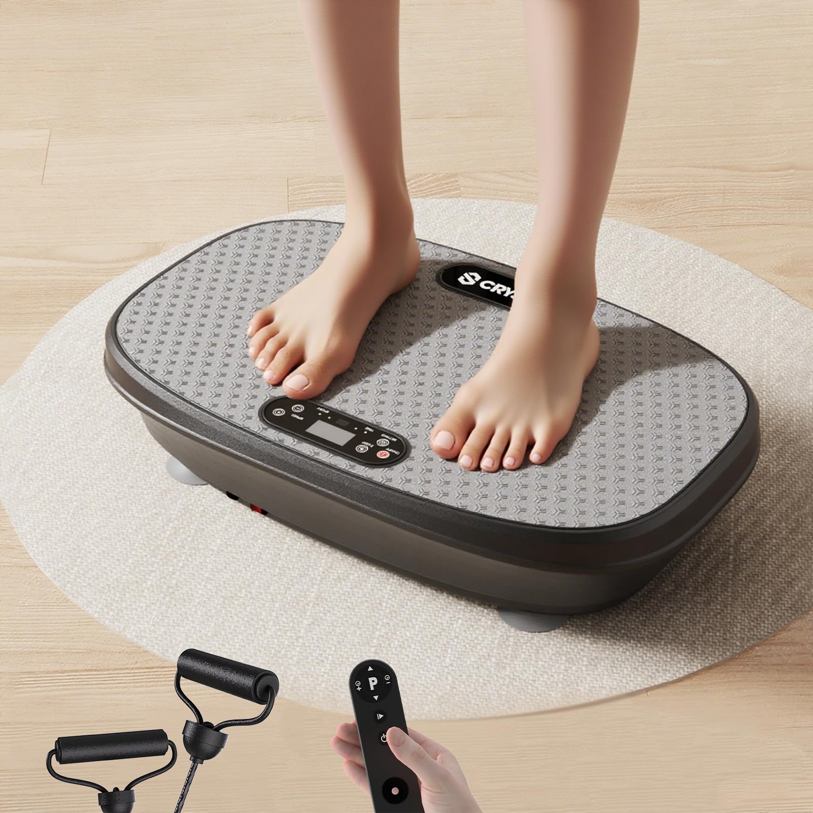 MAIBO Vibration Plate Exercise Machine Vibration Plate for Lymphatic Drainage Full Body Workout Shaker for Weight Loss 200