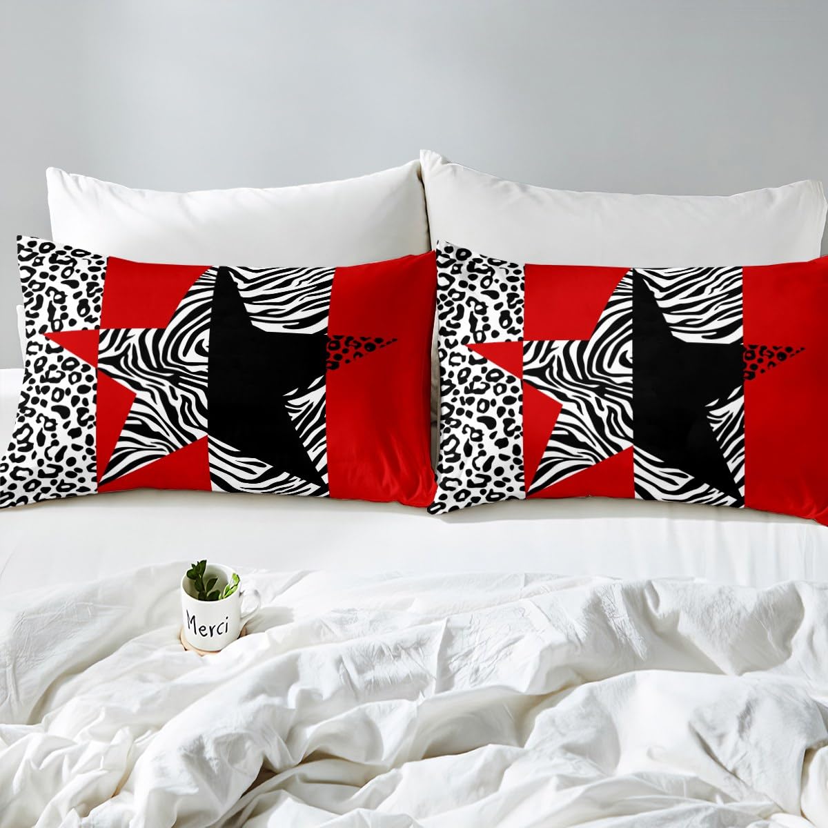 Kinder Bettwäsche Pink Leopard Druck - Mikrofaser Safari Design 155x220cm