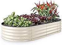 Vista 22 de Plant & Plot Camas de jardín elevadas galvanizadas para exteriores/ Jardinera elevada de 6 x 3 x 1 pie para jardinería, verduras, flores, caja