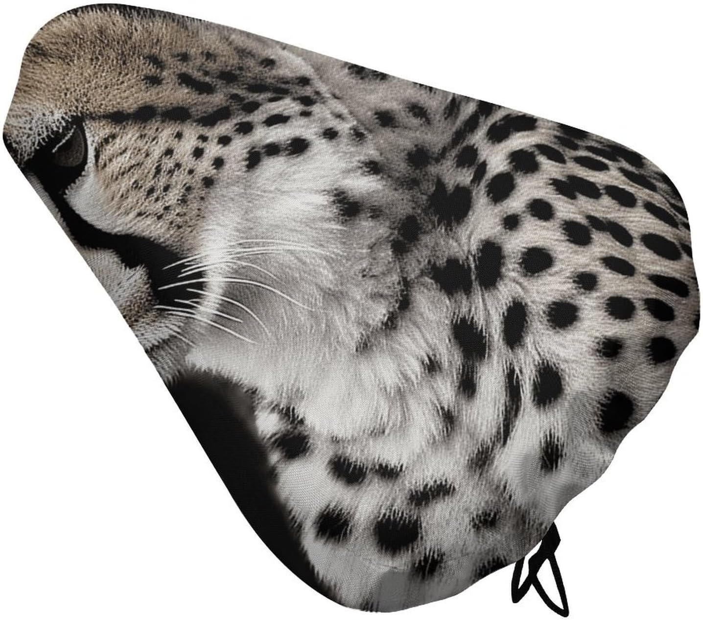 Cheetah Bike Seat Cushion Waterproof Road Bike Seat Cover for Women Men Comfort Bicycle Seat Rain Cover with Drawstring Padded Mountain Bikes Saddle Fit for Exercise Stationary Bikes
