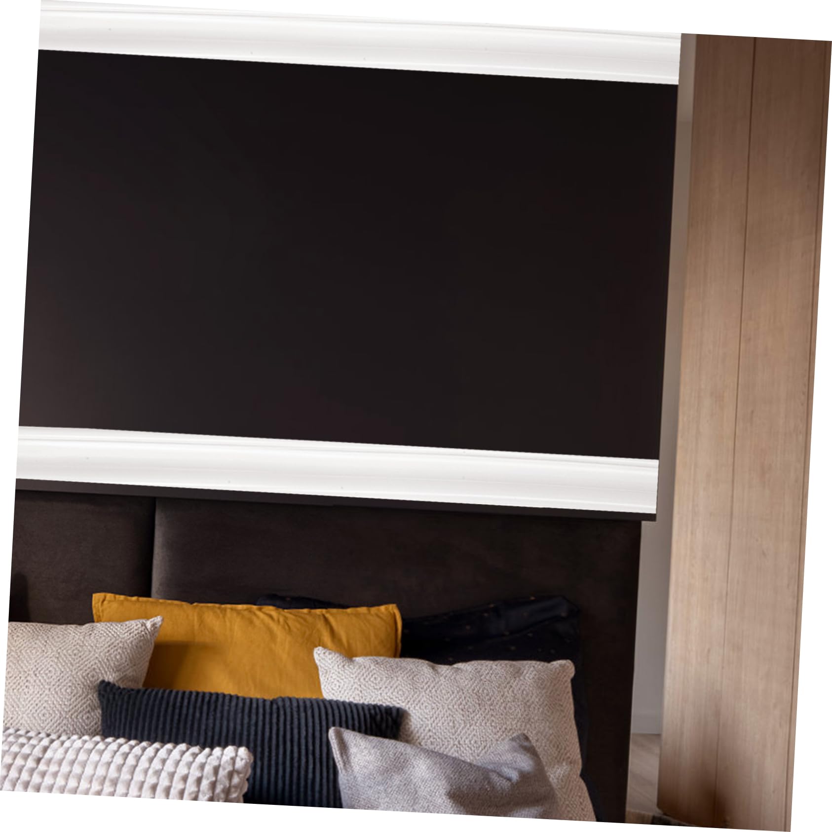 Operitacx Moldura de Pared Autoadhesiva de Pvc Blanco de 2m Respaldo Autoadherente para Protección de Paredes en Interiores y Decoración del Hogar