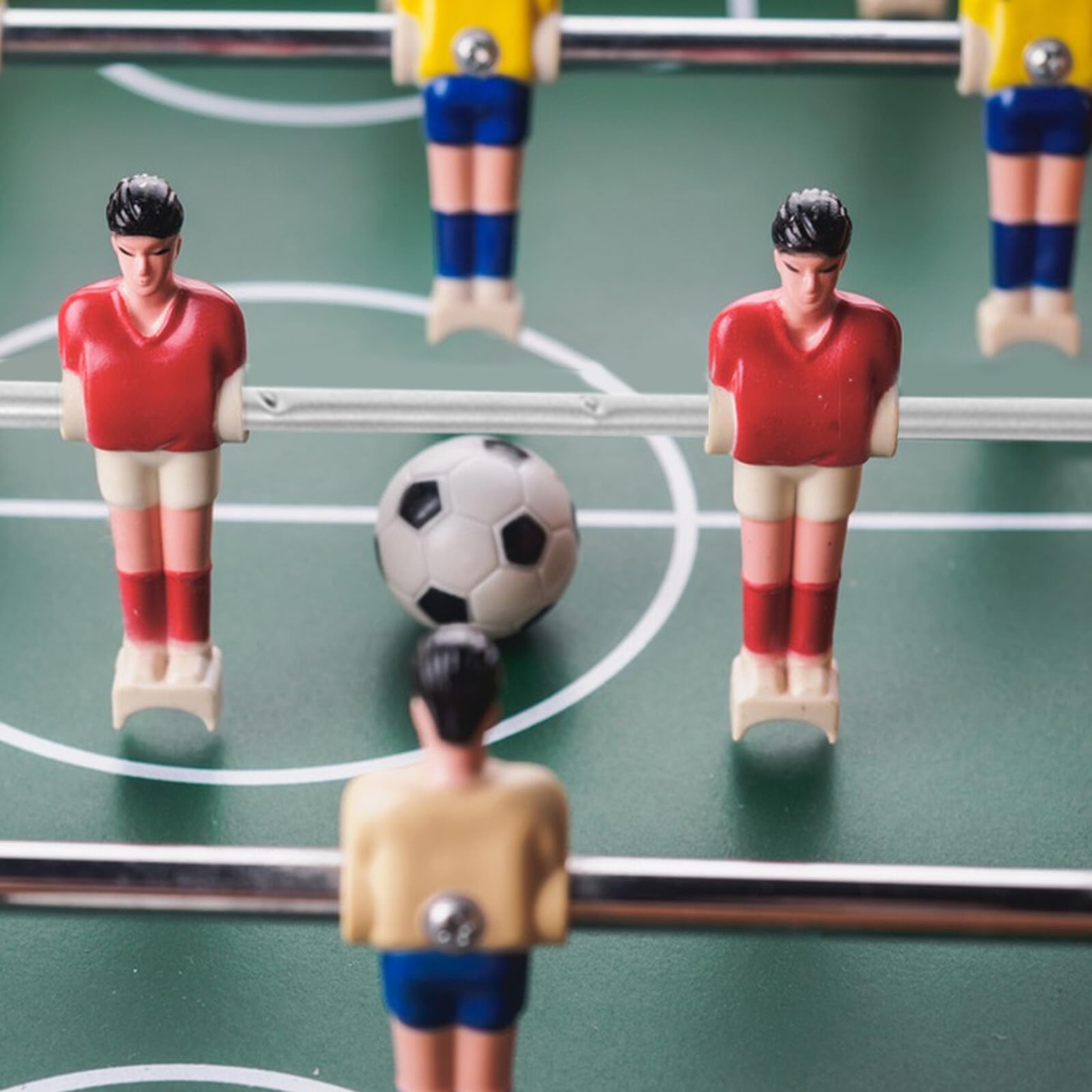 2 pezzi Aste in Metallo per Calcio Balilla Tavolo Manici Resistenti da Ricambio per Biliardino Casalingo e Professionale