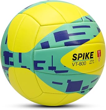 Soft Texture Semi-Pro Indoor-Outdoor Soft Touch with Telvesse VT800 Spike Volleyball Ball Pump 300 g No:5