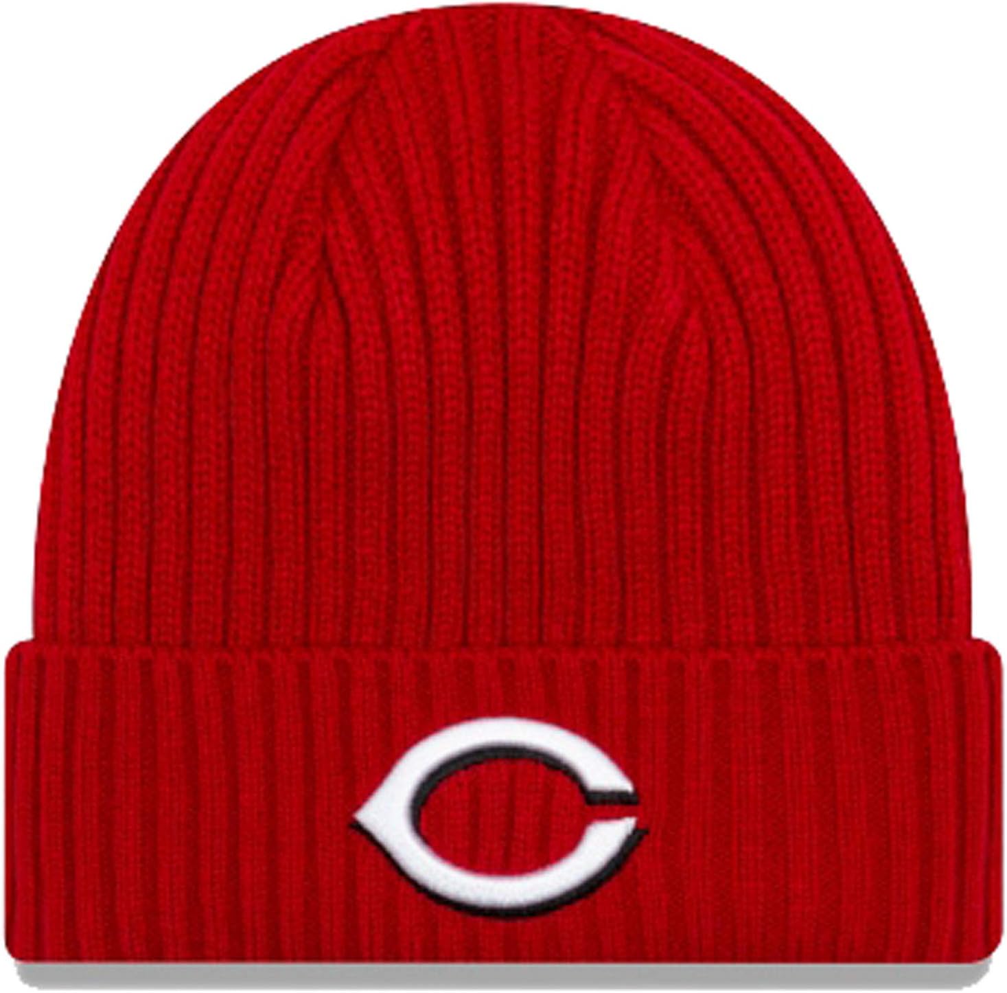 New Era Men's MLB Cincinnati Reds Core Classic Knit Beanie Red
