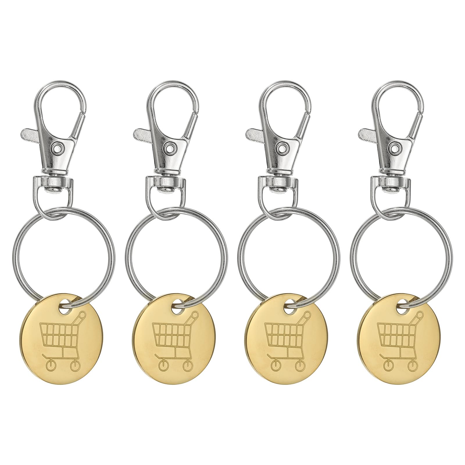 PATIKIL Shopping Trolley Token Key Ring