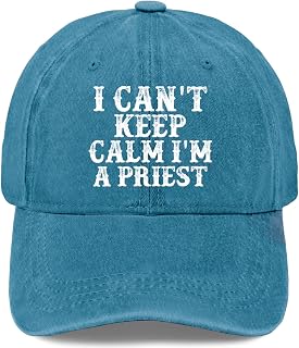 I Can't Keep Calm I'm A Priest Hat for Women Funny Baseball Caps Funny Birthday Gifts for Women