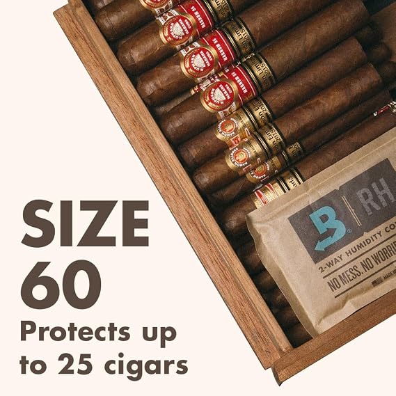 Boveda 72 60g Humidor Cigar Box Humidifier Economic Package with 5