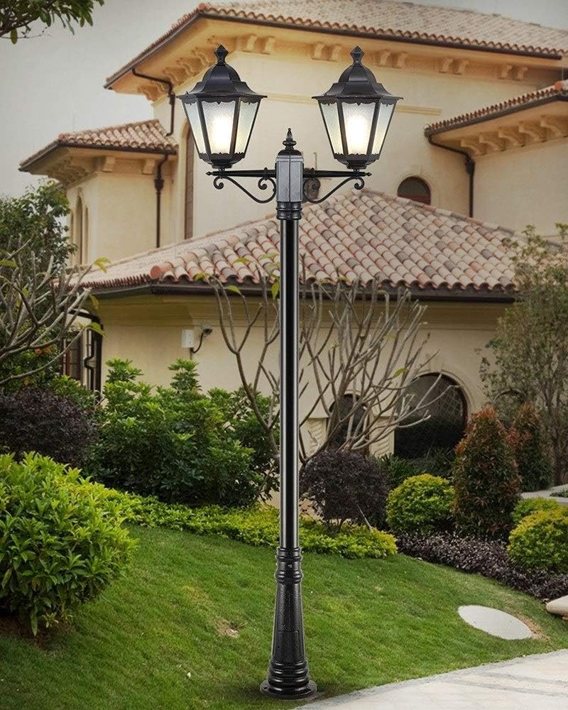 Outdoor Street Light, Outdoor Lantern, Traditional 2 Light Outdoor Lantern, 2 Meters, Mrtal Glass, Waterproof, for Patio, Outdoor Lantern, Vintage Street Light,