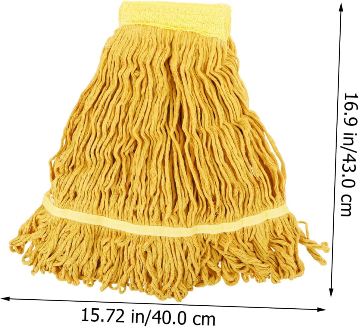 2pcs Heavy Duty Washable Mop Head Replacement for Industrial Cleaning Easy to Install and Compatible with Standard Mops for Home and Commercial Use
