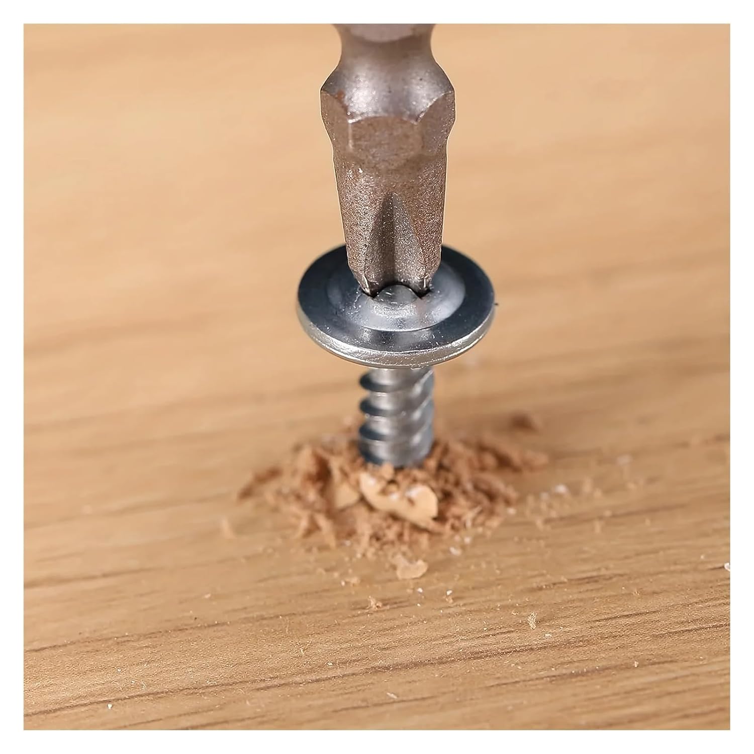 Compatible for Phillips Truss Head Self Drilling Tek Screw Zinc Oxide Sheet Metal Screws Fast Self Tapping Screws Lath to Metal Studs 100Pcs(4.2x16mm (8x5-8))