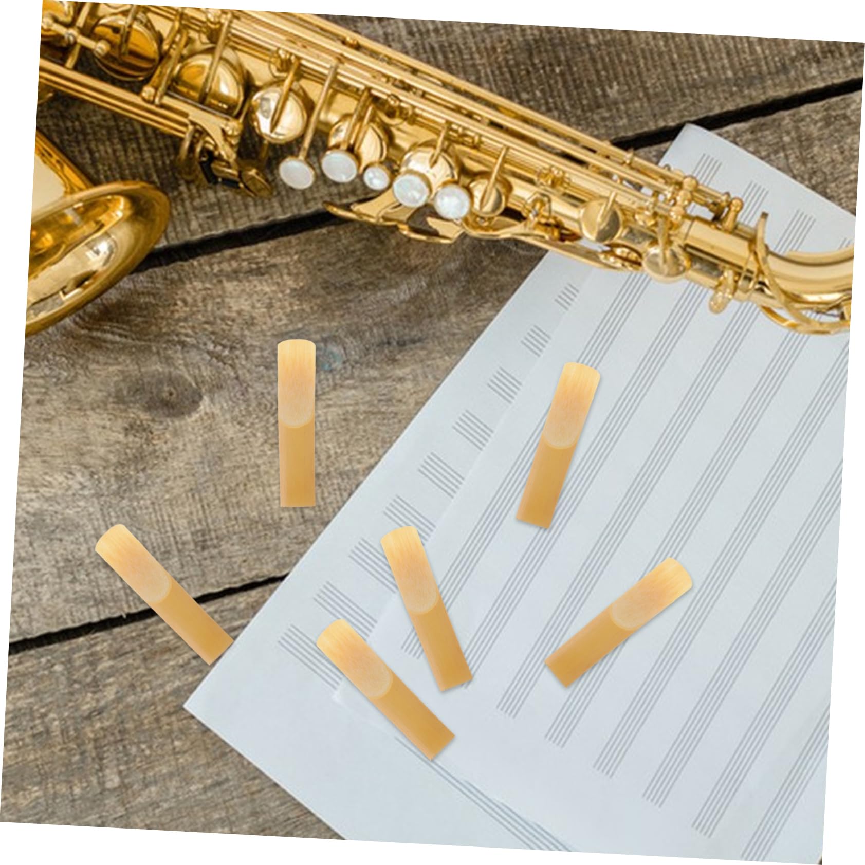 HEMOTON 50 Pz Ancia Per Sassofono Forniture Di Sassofono Ance Sax Tenore Ance Da 1,5 Sax Ance Per Clarinetto 2.0 Accessorio Per Ancia Di Sax Parti Di Ance Sax Ance Di Sax Canna