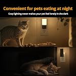 Lyridz Motion Sensor Night Light, LED Rotatable Night Lights Plug Into Wall, 1-150lm Dimmable Backlit Nightlight for Bathroom, Bedroom, Hallway, Stairs, Pet House (2 Pack)