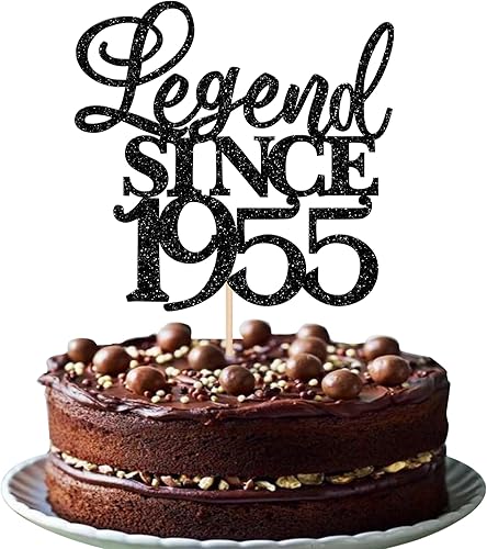 Rsstarxi 1 paquete de decoración de pastel con purpurina de 70 saludos a 70 cumpleaños, para hombres y mujeres, cumpleaños, boda, aniversario,