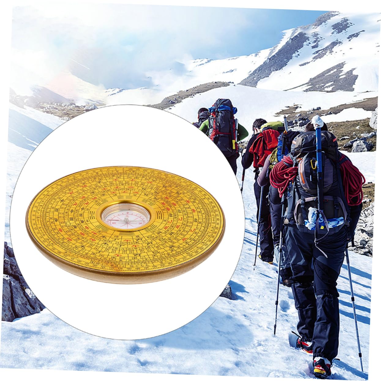SUPVOX Boussole Instrument D'enseignement en Plein Air Boussole Randonnée Boussole Géologique Carte Course D'orientation Boussole Traditionnelle Imitation Cuivre