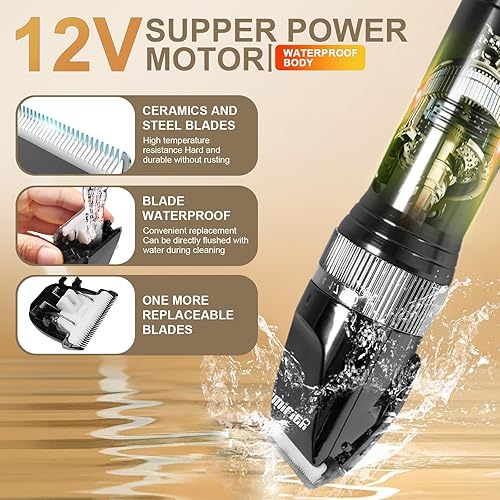 Miniatura 4 de Cortapelos profesionales para el cuidado de perros para pelaje grueso, tijeras de oveja para perros con pelo grueso, cortaúñas para mascotas para