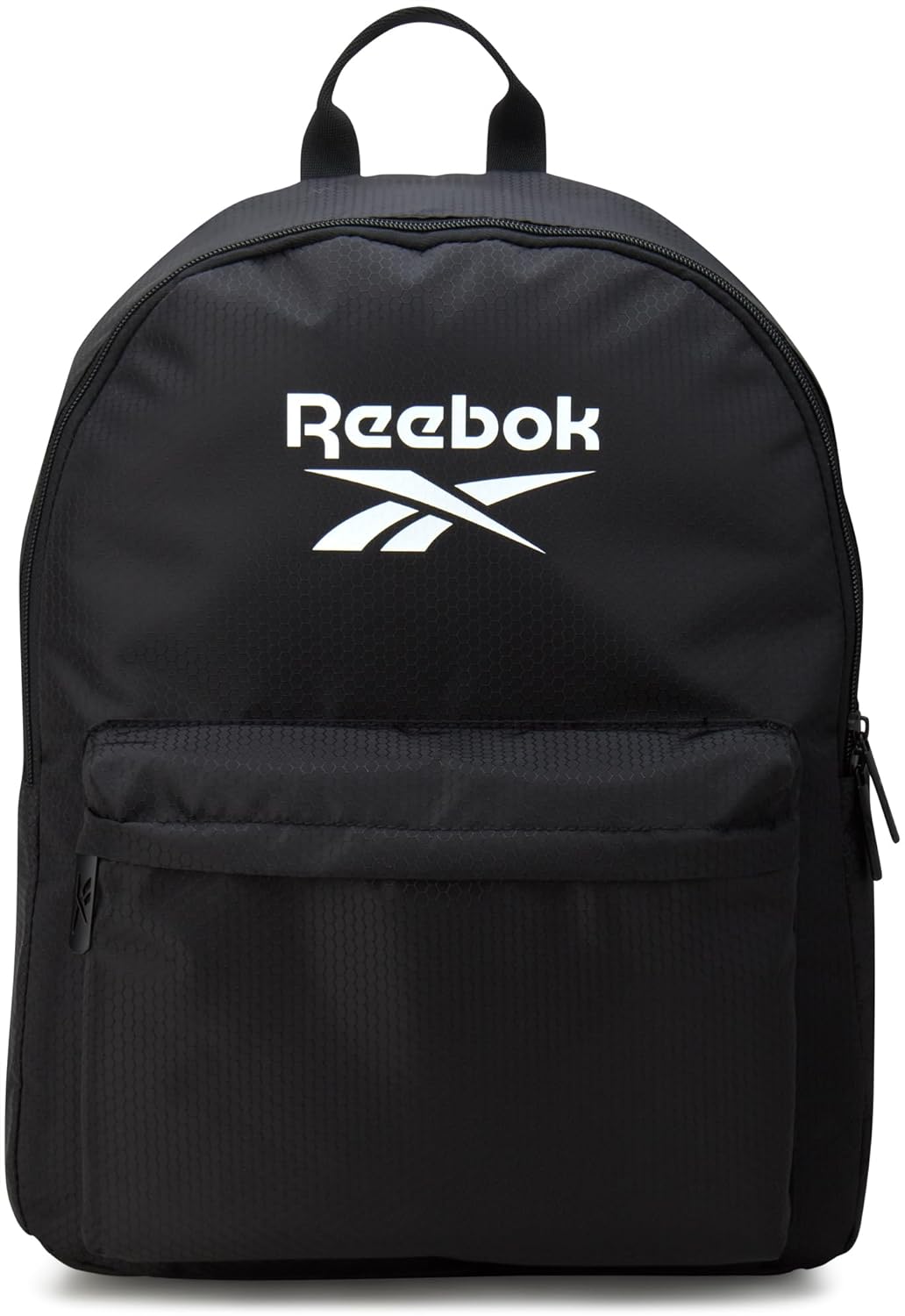 Reebok Element Backpack - Multipurpose Lightweight Carry On Everyday Bag for School Gym and Travel Backpack for Men & Women, Element Black With White Logo