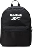 Reebok Element Backpack - Multipurpose Lightweight Carry On Everyday Bag for School Gym and Travel Backpack for Men & Women, Element Black With White Logo