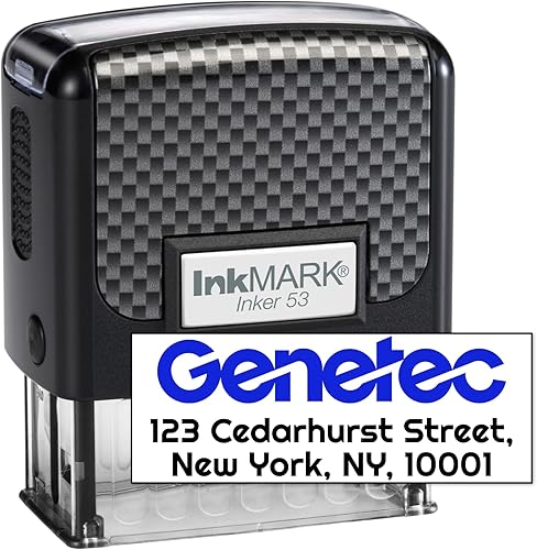 Sello personalizado de textologotipoimagen, 2 colores de tinta personalizables, posicionamiento personalizado superior e inferior 2, ideal para