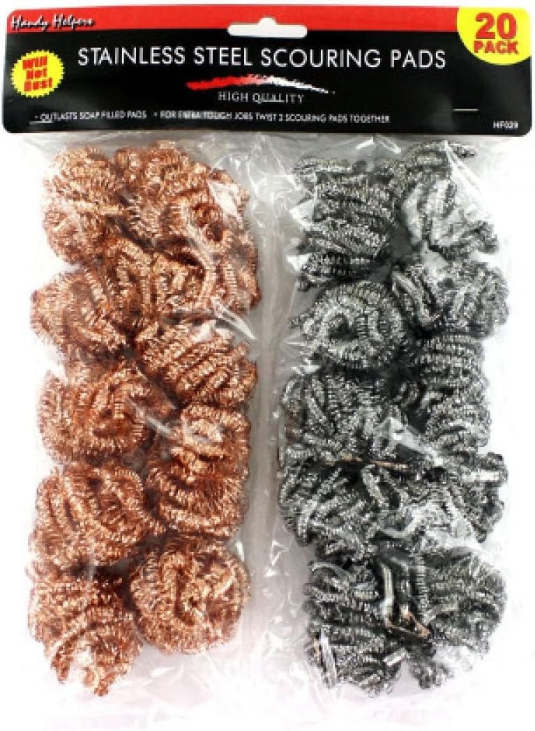 Stainless Steel Scouring Pad Value Pack Set of 30