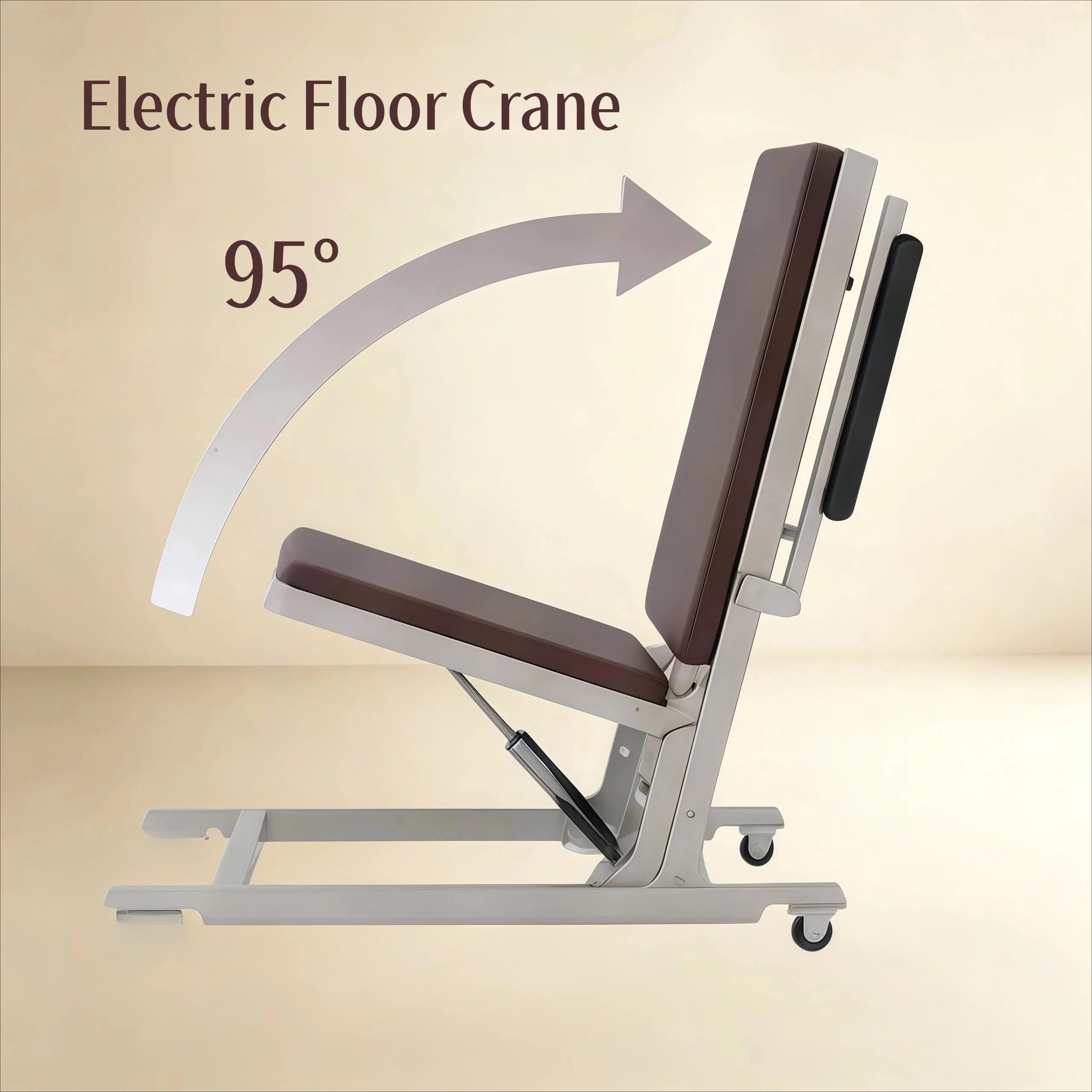 Genérico Sillón Eléctrico para Levantarse del Suelo, Silla de Elevación para Asistencia de Ancianos (hasta 120 kg), Elevador Móvil Compacto con Ruedas Grandes para Hogar y Cuidado