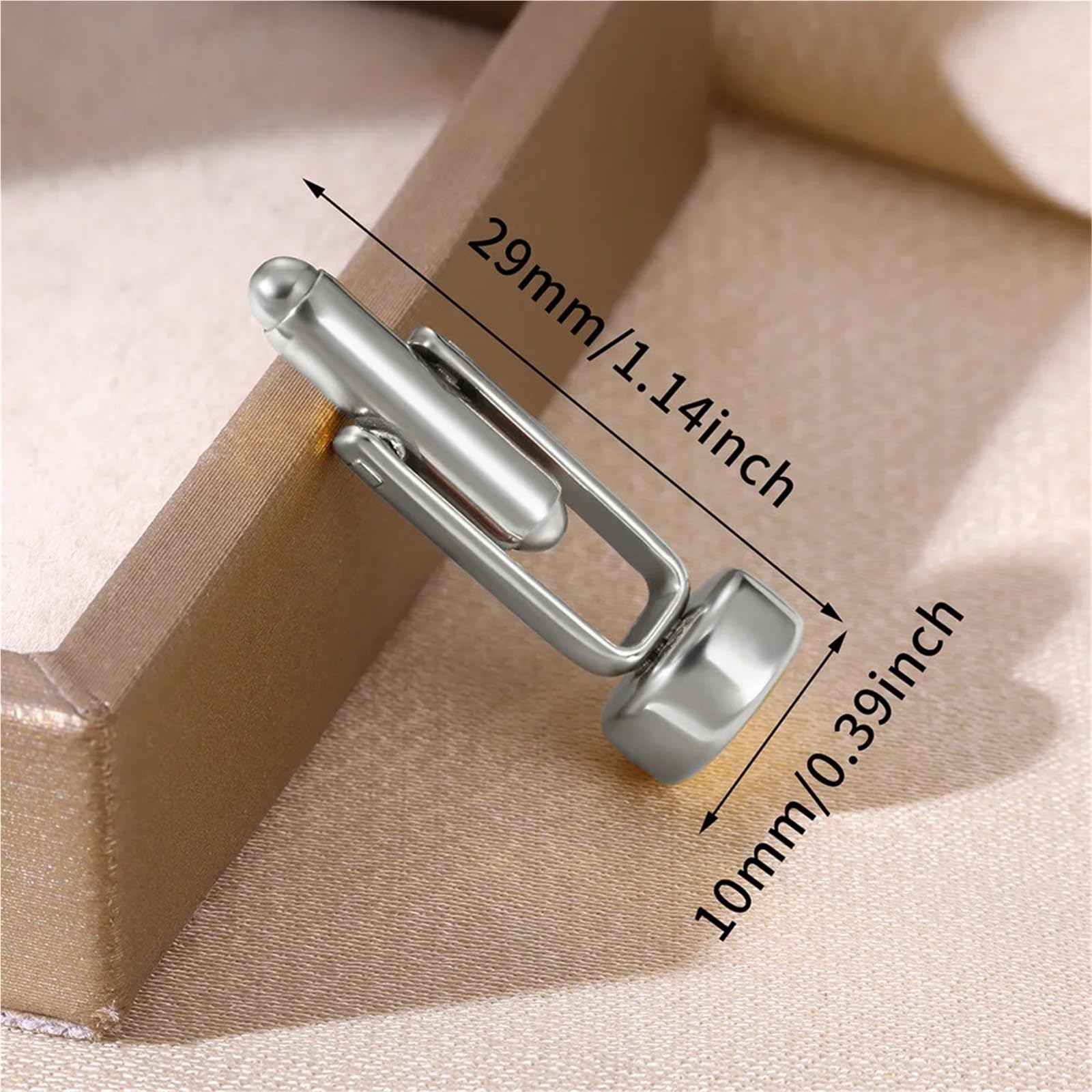Krawattennadeln für Herren Cufflinks For Men Sleeve Wrist Buttons Shirt Clasps Stainless Steel Cuff Buckle Wedding Grooms Jewelry Mens Accessories