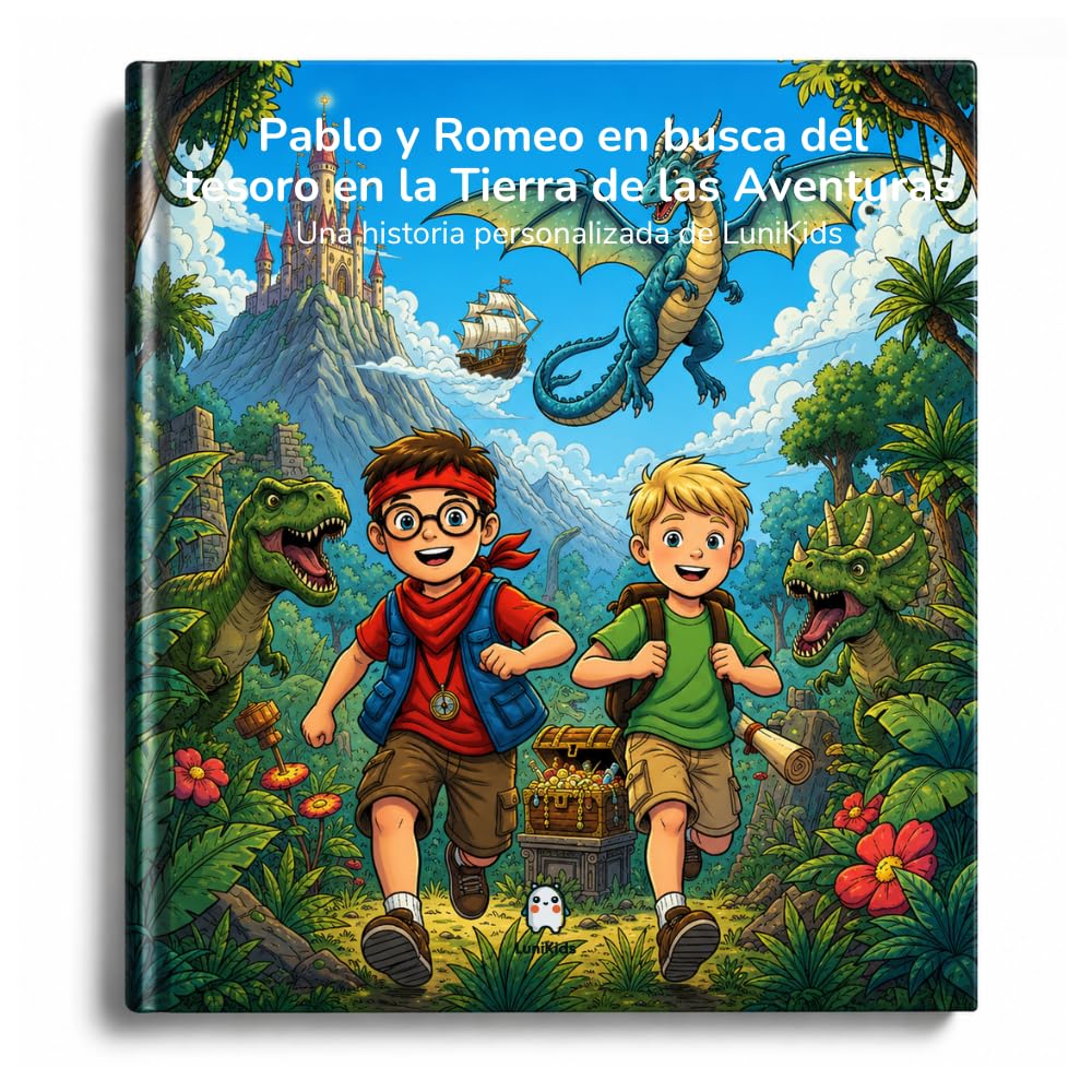 Libro Infantil Personalizado Estilo Cómic – Historia Única e Ilustraciones Personalizadas | Aventura a Medida con Nombre, Personaje, Temática e Historia | Regalo para Niños (Tapa blanda)