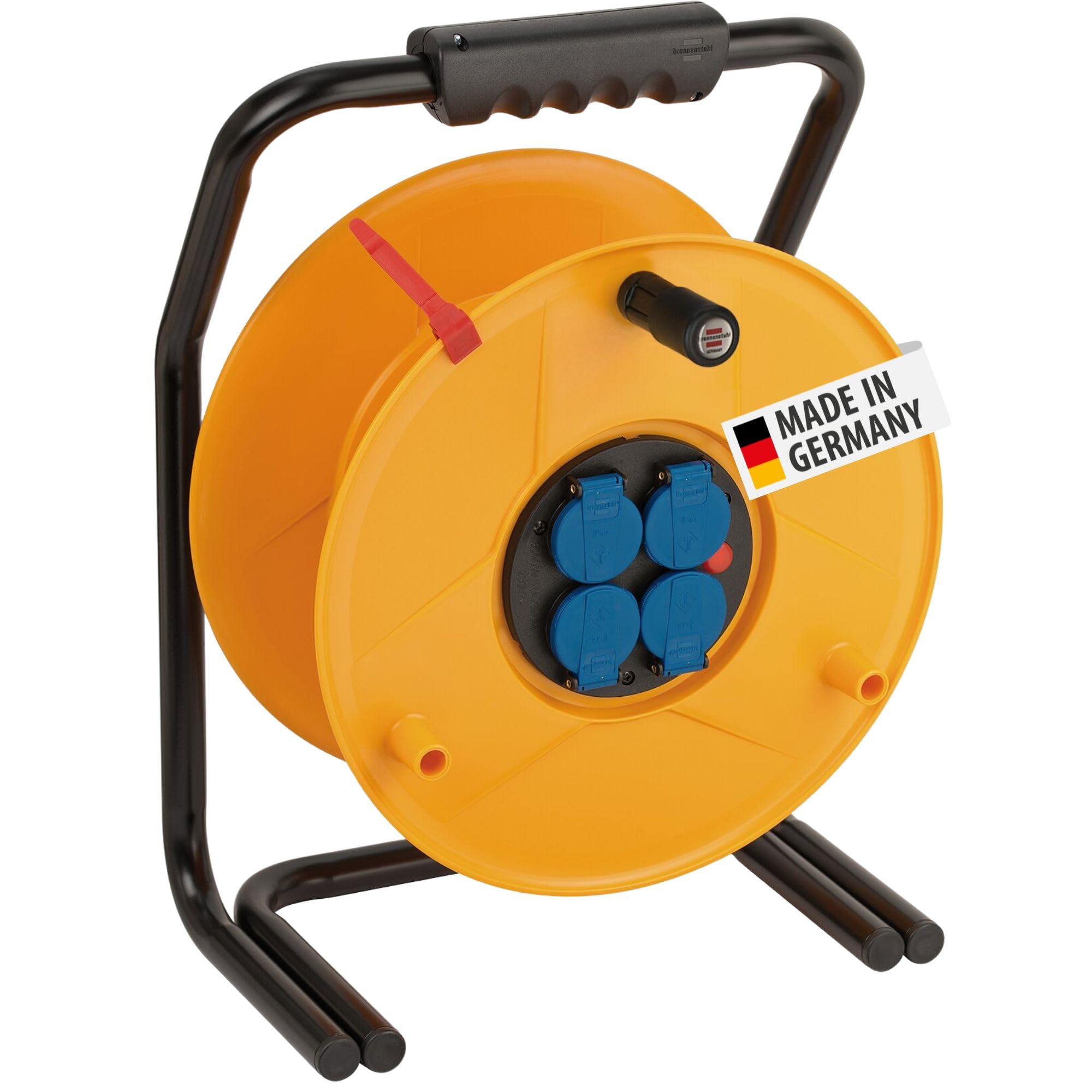 Brennenstuhl Przedluzacz bebnowy Brobusta IP44 / pusty beben bez kabli (Made in Germany)