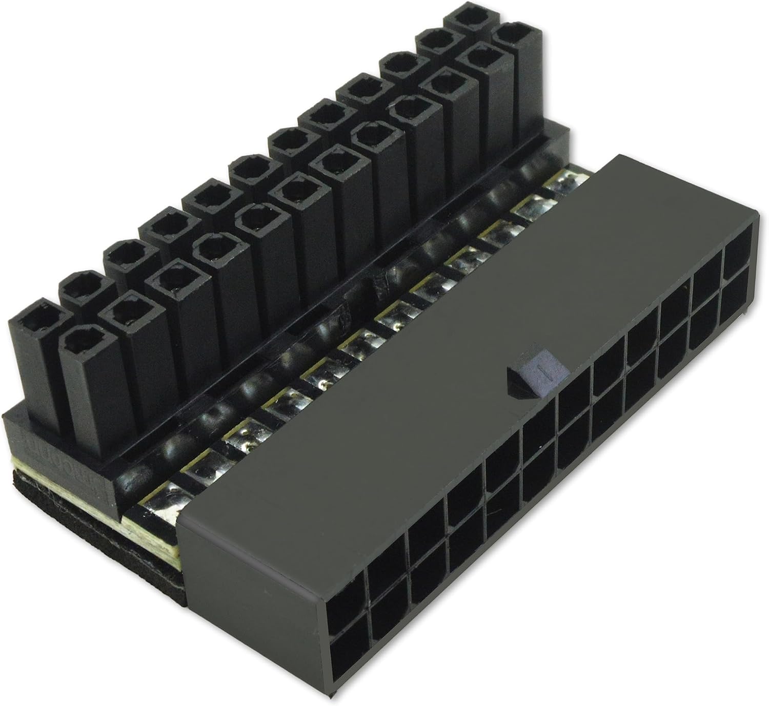 24-Pin ATX PSU Port 90-Degree Adapter - Premium Motherboard Power Connector for Improved Cable Management