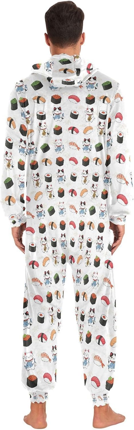 QUGRL Onesies Adult Pajamas Costume for Women Men Unisex Cosplay Sleepwear Homewear Suit Winter S-XL
