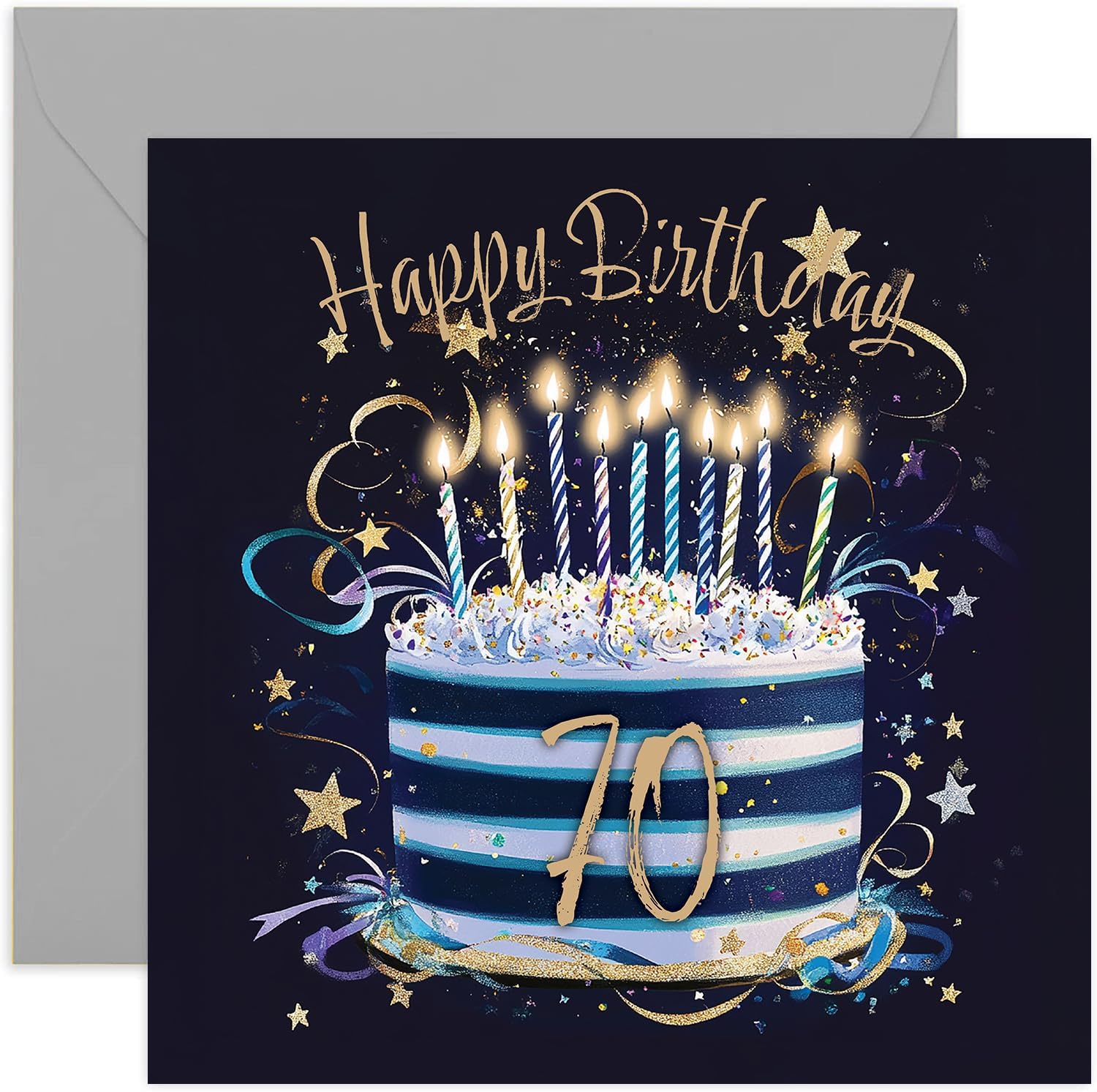 Special 70th Birthday Card for Him - Seventy Years Old Birthday