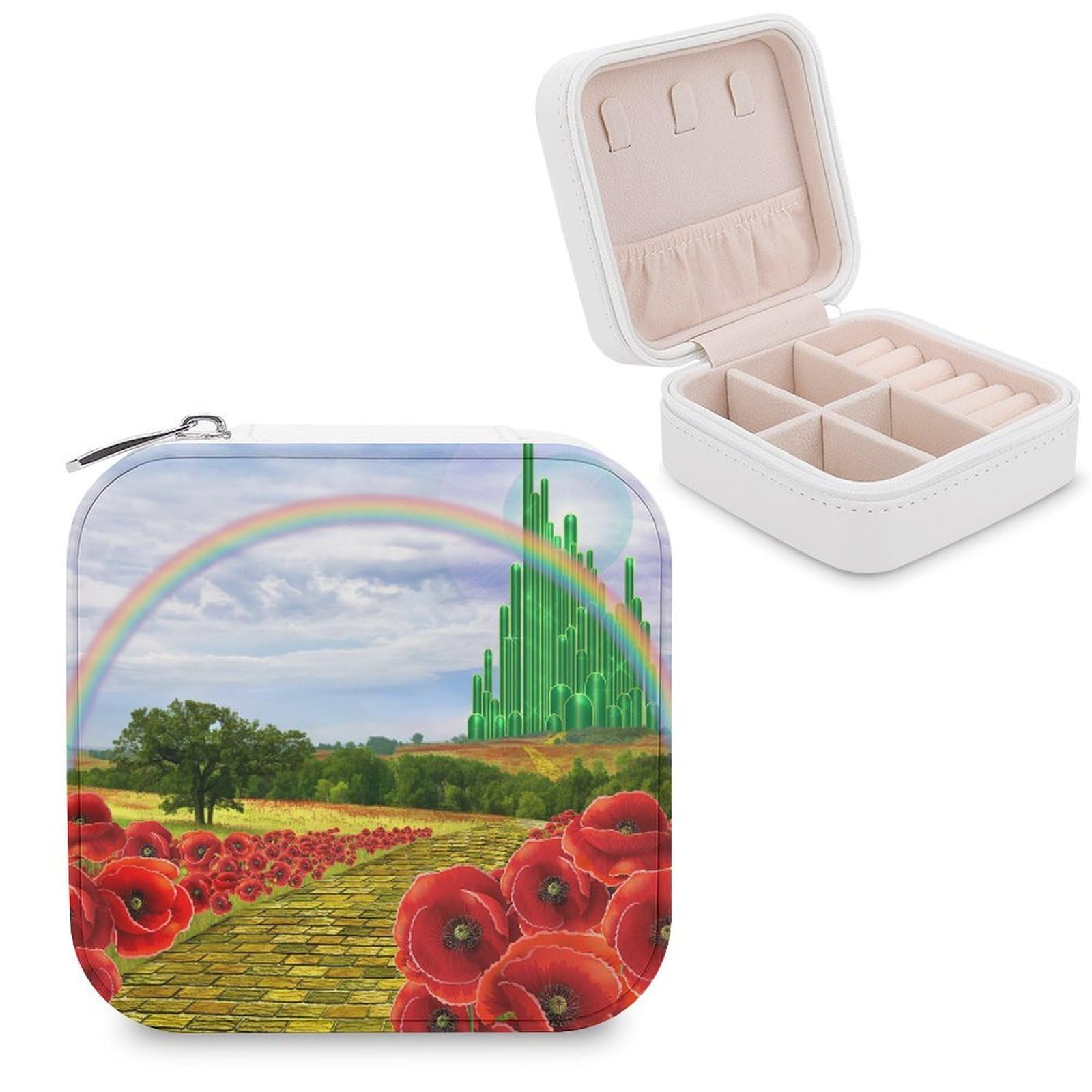 Boîte à bijoux coquelicots pour vos vacances et trajets quotidiens