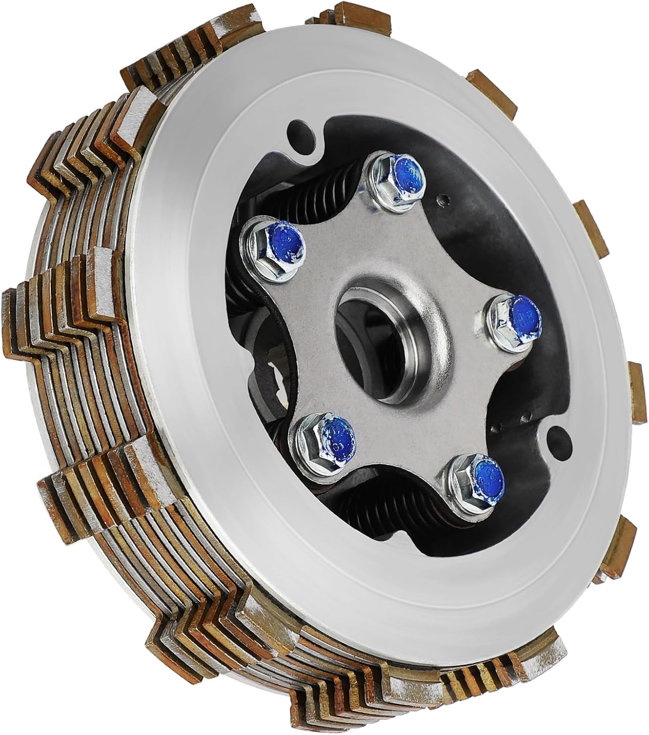 Clutch Assembly Kit Heavy Duty for Yamaha Warrior 350 1987-2004 Big Bear 350 4x4 1987-1997 Big Bear 350 2x4 1996-1998 Kodiak 400 1993-1998 Raptor 350 2004-2013 Moto-4 350 1987-1995 TerraPro 350 1988