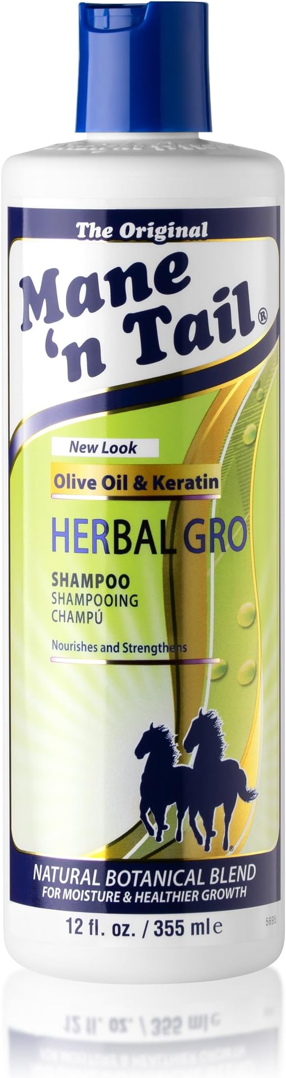 Straight Arrow Mane 'N Tail, Herbal Gro Shampoo, 12 Fl Oz (355 Ml)
