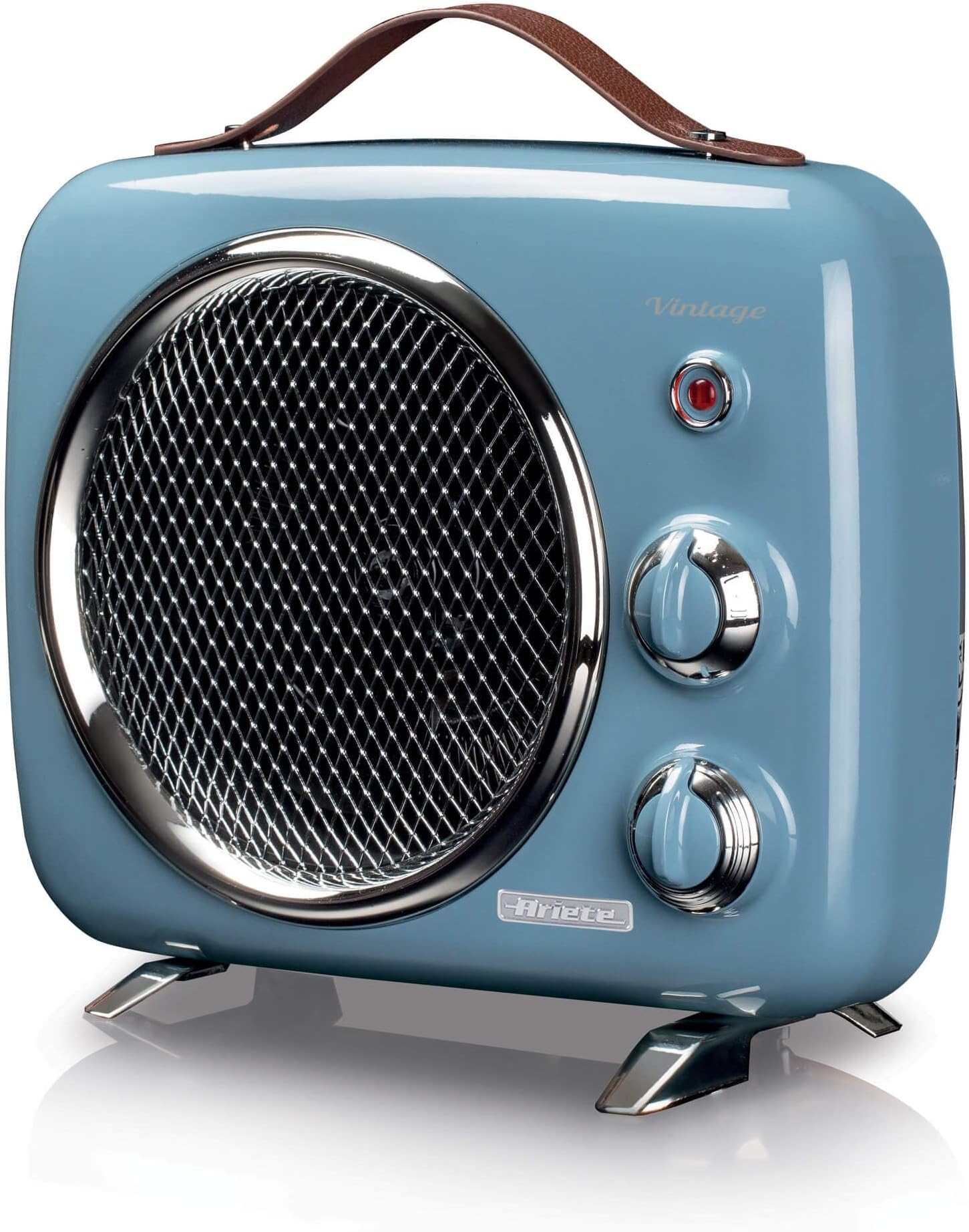 Ariete 808, Vintage Fan Heater, Cold And Warm, Adjustable Thermostat, Easy Carry Handle, 2000 W, Light Blue, Sky Blue, 808/05"Min 1 year manufacturer warranty"