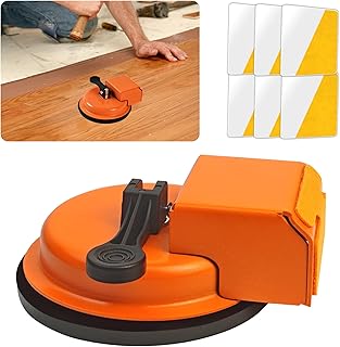 Floor Gap Fixer Tool with Vacuum Suction Cup & 6 PCS Sticky Pads, Heavy Duty Plank Grabber for Laminate Vinyl Flooring Gap Repair, Wood Flooring Installation Kit for Filling Floor Gaps