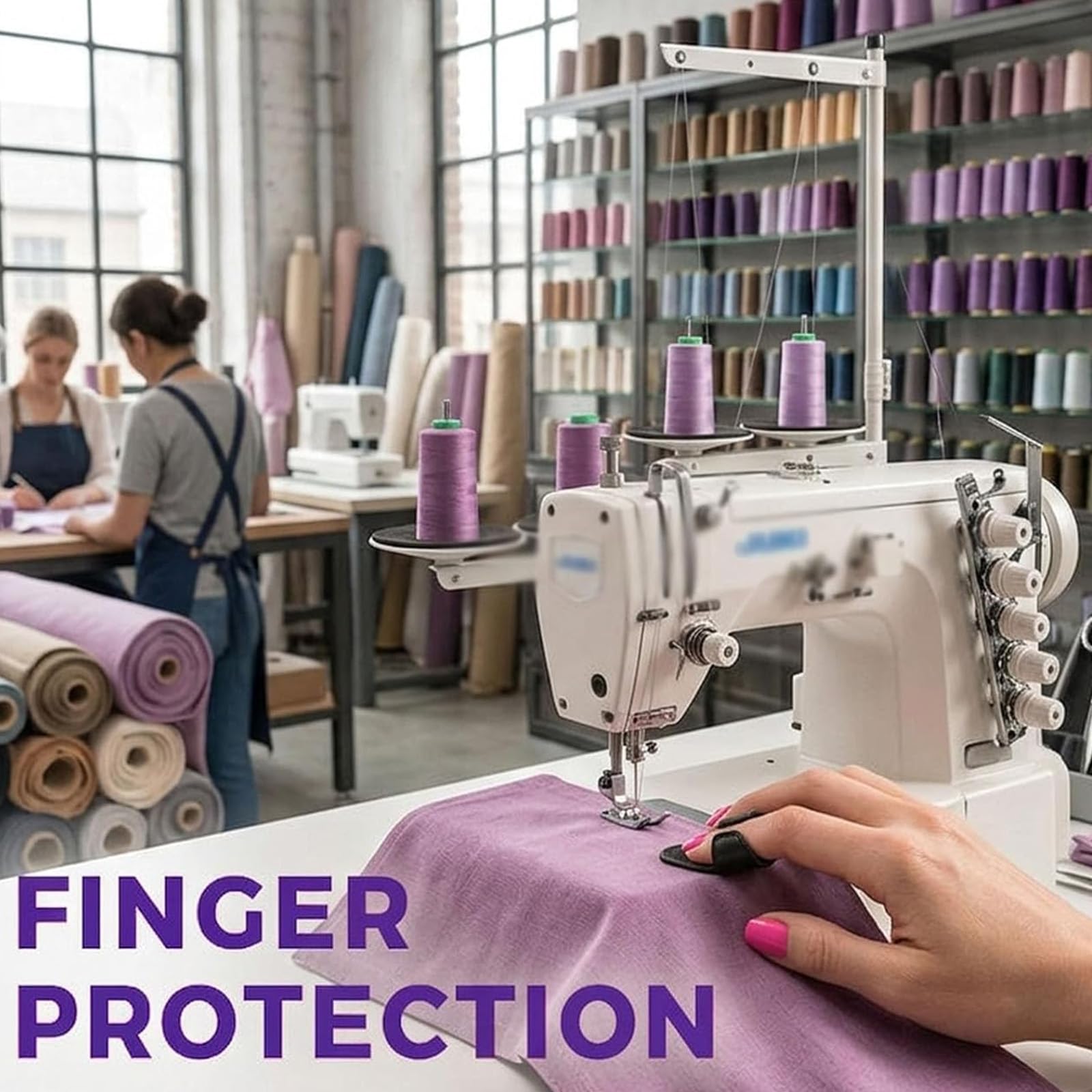 Generisch Näh-Fingerschutz-Clip, Stoffführungs-Clip-Werkzeug für Nähmaschinen, Nähsicherheits-Fingerschutz, Präzisions-Stoffführungswerkzeug für Anfänger, erfahrene Näher und Heimwerker (10PCS)