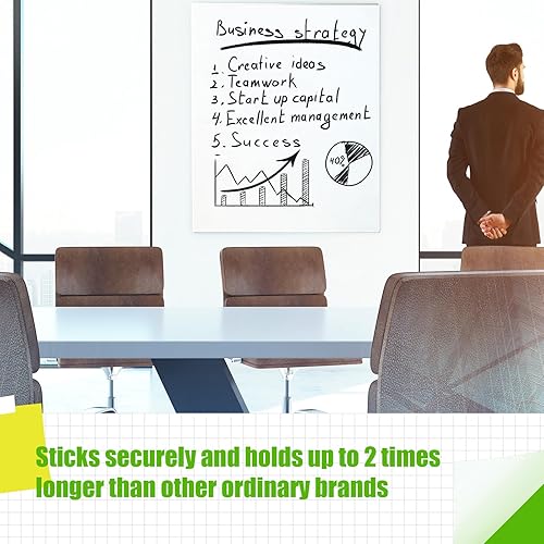 Miniatura 5 de ReliThick 20 blocs de caballete adhesivo de alta calidad, 25 x 30 pulgadas, blanco, 30 hojasbloc, papel de tabla de anclaje para profesores, papel