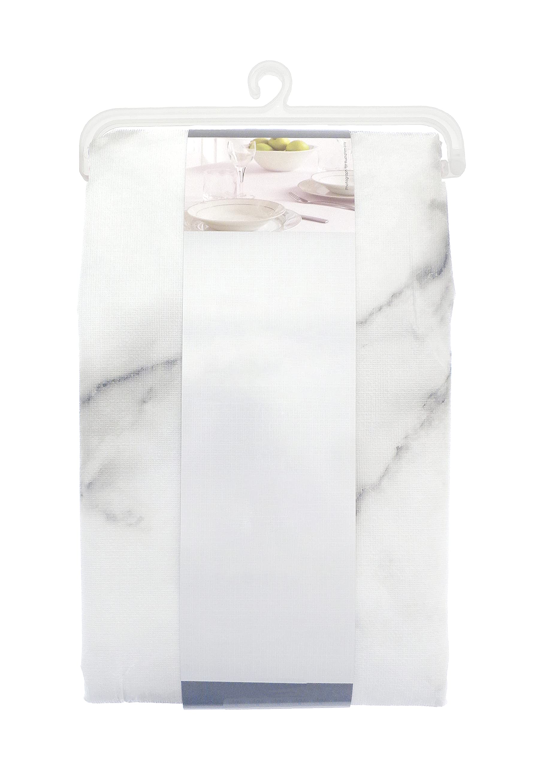 Olivia Rocco Christmas Table Cloth Festive Xmas Kitchen Linen Rectangular Dinning Decoration Tablecloths Covers For Special Occasions Home Decor Parties, Marble Grey