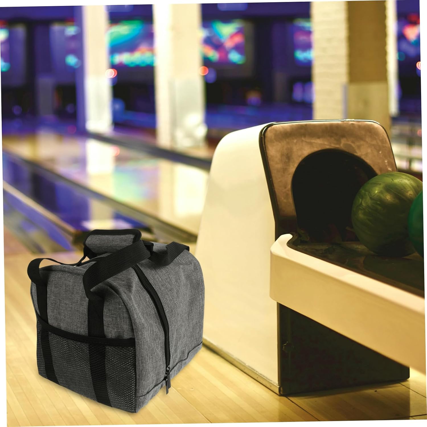 VICASKY Bowling Mesh Bag Tote Bag Large Soft Cooler Single Ball Bowling Ball Accessories Case Sports Equipment