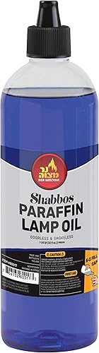 Ner Mitzvah aceite de parafina para lámparas, no produce humo ni olor, quema aceite de forma limpia para uso en interiores y exteriores, con sistema