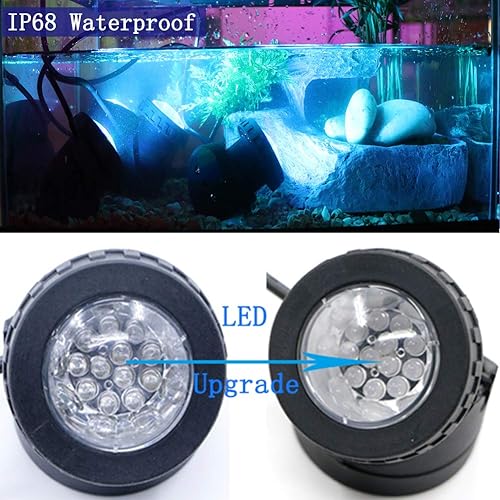 Miniatura 2 de Luces LED bajo el agua, IP68 impermeables sumergibles con control remoto, 16 focos de paisaje al aire libre que cambian de color para peces,