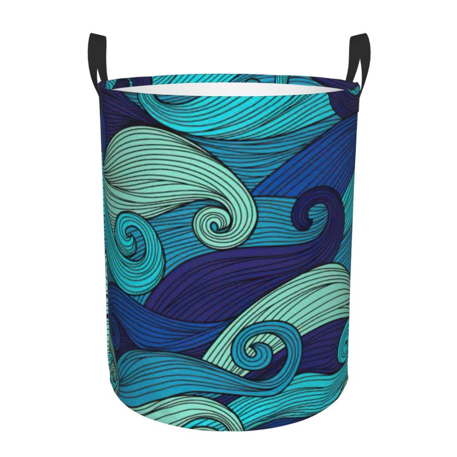 Panier à linge pour rangement de couvertures et plaids dans la chambre à coucher