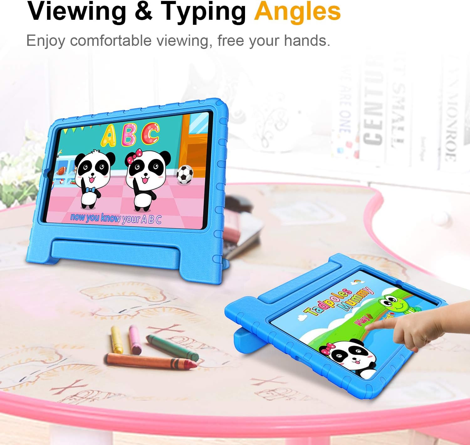 Fintie Shockproof Case for Samsung Galaxy Tab A 8.4 2020 Model SM-T307, Light Weight Convertible Handle Stand Kids Friendly Cover, Blue