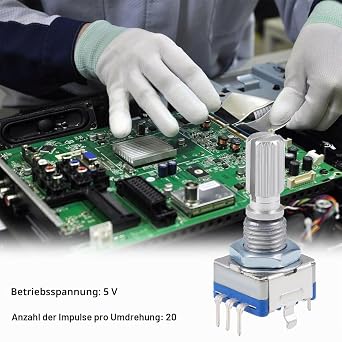 Rotary Encoder Rotary Angle Encoder 360 Degree Rotary Encoder EC11 Digital Potentiometer Rotary Encoder Rotary Encoder Module Rotary Encoder Module Rotary Encoder Module 360 Degree Pack of 5